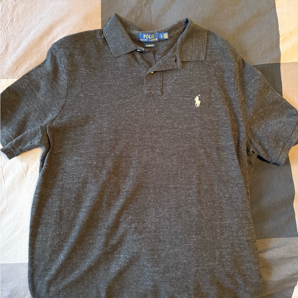 Ralph Lauren Men's Charcoal Polo Shirt
